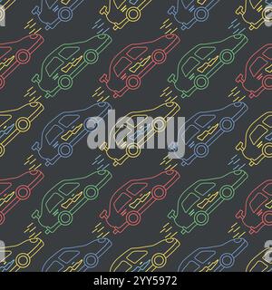 Seamless sport pattern. Background with sports icons Stock Vector