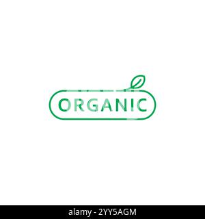 Organic Label Logo Template. Nature Food Vector Stock Vector