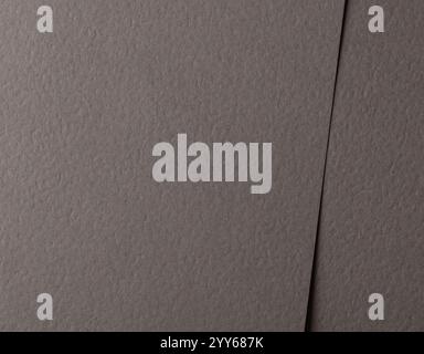 Leather like paper texture in rich brown and taupe tones with a matte, grainy finish. Combining earthy, rustic charm with a sophisticated and vintage Stock Photo