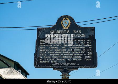 House of Refuge at Gilberts Bar, SE MacArthur Boulevard, Stuart, Florida Stock Photo