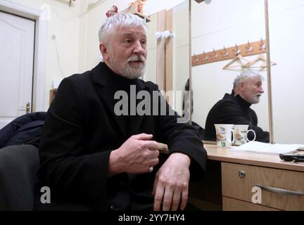 Non Exclusive: KYIV, UKRAINE - DECEMBER 18, 2024 - People?s Artist of Ukraine, actor of the Lesya Ukrainka National Academic Drama Theatre Stanislav B Stock Photo
