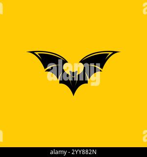 bat open wings flying concept elements icon. bat logo vector Stock Vector