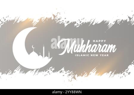 traditional muharram festival card design Stock Vector