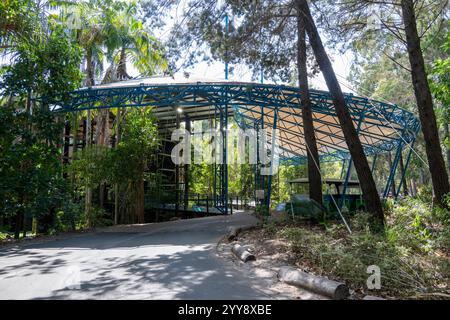 K'gari Fraser Island, Australia - September 15 2024: Kingfisher Bay Resort, tourist accommodation holiday vacation destination, national park Stock Photo