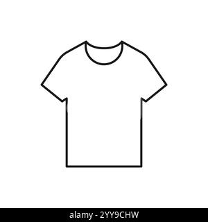 T-shirt Line Icon Vector design Stock Vector