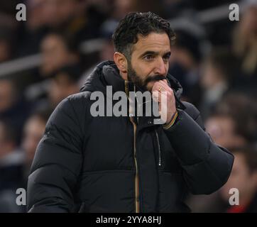 Manchester United manager Ruben Amorim during the Premier League match at Old Trafford