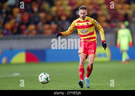 Jaroslaw Kubicki of Jagiellonia seen in action during the Polish PKO ...