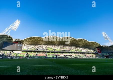 Melbourne, Victoria, Australia. 21st Dec, 2024. AAMI Park stadium ahead of Round 9 of the 2024 A-League Men - Melbourne Victory FC vs Melbourne City FC at AAMI Park on December 21, 2024 in Melbourne, Australia. (Credit Image: © James Forrester/ZUMA Press Wire) EDITORIAL USAGE ONLY! Not for Commercial USAGE! Stock Photo