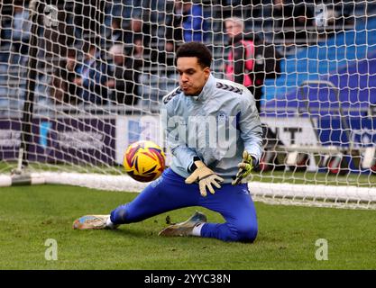 Coventry City goalkeeper Oliver Dovin warms up before the Sky Bet Championship match at Fratton Park, Portsmouth. Picture date: Saturday December 21, 2024. Stock Photo