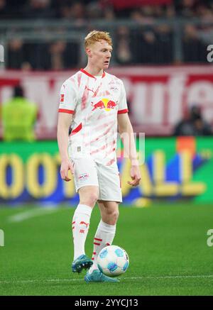 Nicolas Seiwald, RB Leipzig 13 in the match FC BAYERN MUENCHEN - RB LEIPZIG 5-1 on Dec 20, 2024 in Munich, Germany. Season 2024/2025, 1.Bundesliga, FCB, Muenchen, matchday 15, 15.Spieltag Photographer: ddp images/star-images - DFL REGULATIONS PROHIBIT ANY USE OF PHOTOGRAPHS as IMAGE SEQUENCES and/or QUASI-VIDEO - Credit: ddp media GmbH/Alamy Live News Stock Photo