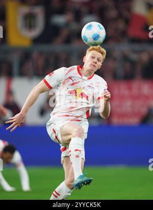 Nicolas Seiwald, RB Leipzig 13 in the match FC BAYERN MUENCHEN - RB LEIPZIG 5-1 on Dec 20, 2024 in Munich, Germany. Season 2024/2025, 1.Bundesliga, FCB, Muenchen, matchday 15, 15.Spieltag Photographer: ddp images/star-images - DFL REGULATIONS PROHIBIT ANY USE OF PHOTOGRAPHS as IMAGE SEQUENCES and/or QUASI-VIDEO - Credit: ddp media GmbH/Alamy Live News Stock Photo