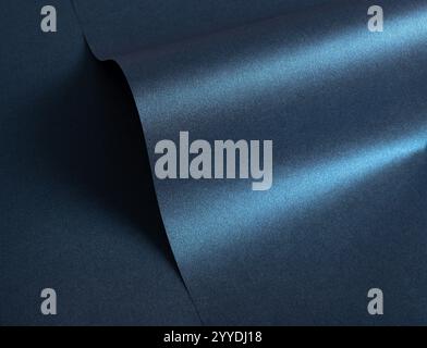 Dark blue paper texture with deep midnight blue. The sleek, glossy finish with subtle grain and shimmering gradient creates a rich, elegant design, id Stock Photo
