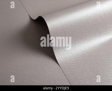Gray pearl paper texture with a glossy sheen and wavy shapes. The creamy, off-white surface features a subtle gradient and shimmering glow, creating a Stock Photo