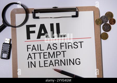 First Attempt In Learning Acronym Stock Photo - Alamy