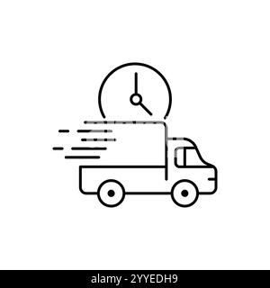 van cargo truck logistic express logo icon vector template, Fast ...