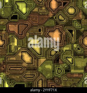 Seamless CircuitBoard texture. Seamless Hi-res (8000x8000) texture. Modern stylish abstract texture. Template for prints, textiles, wrapping, wallpape Stock Photo
