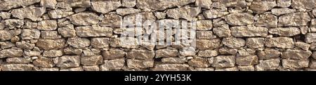 Stone masonry wall texture panoramic  backgound Stock Photo