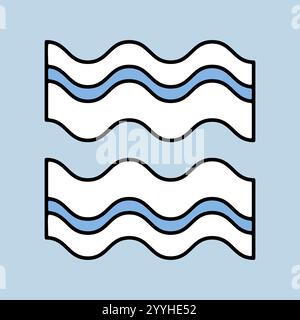 Bacon Strips vector icon food meat. Barbecue and bbq grill sign. Graph symbol for cooking web site and apps design, logo, app, UI Stock Vector