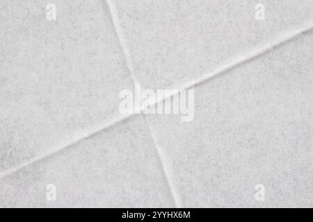 White creased glued poster paper texture background Stock Photo