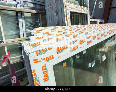 Voronezh, Russia - July 14, 2024: New PVC windows from Hagel profile Stock Photo