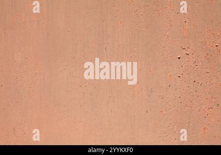 Pale, pink wall texture, background. Decor of cement coating, painted with water-based paint. Structural silicone plaster, rough, uneven surface Stock Photo