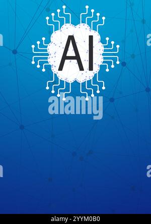 Background about artificial intelligence, with space for text Stock Vector