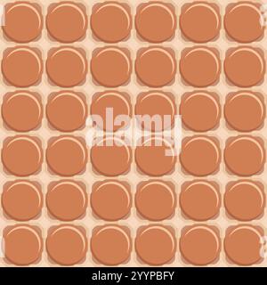 Seamless pattern with tray of eggs. Color vector background. Stock Vector