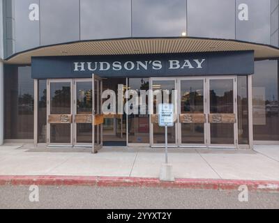 Toronto, ON, Canada – July 20, 2024: The logo and brand sign of Hudson's Bay Company. Stock Photo