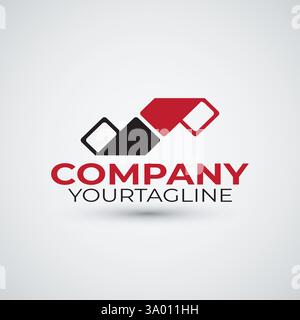 flat film logo template design Stock Vector