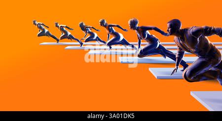 Digitalization Digital Technology Transformation Disruption Industry Concept Stock Photo
