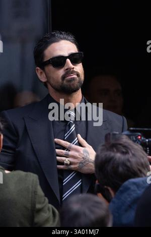 Michele Morrone Is Seen Arriving At The Dolce Gabbana Fashion Show Michele Morrone Is Seen Arriving At The Dolce Amp Gabbana Fashion Show During The Milan Fashion Week Womenswear Fallwinter 20252026 On March The 3a01mj7 