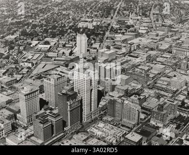 Aerial View of Dallas, Texas, 1925. (Photo by Fairchild Aerial Survey ...