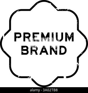 Grunge black brand loyalty word hexagon rubber seal stamp on white ...
