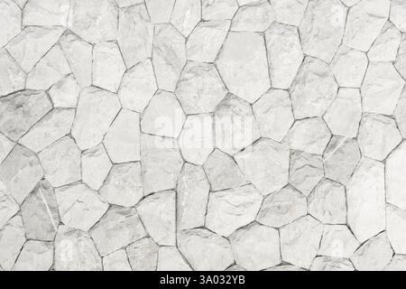 Gray color stone wall texture as background. Stock Photo