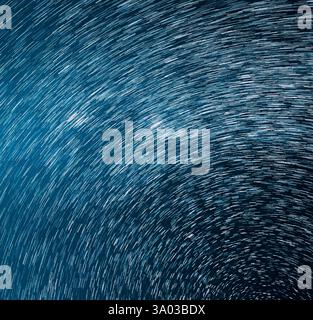 Unusual Amazing Star Trails On Night Sky Background. Spin Of Stars ...