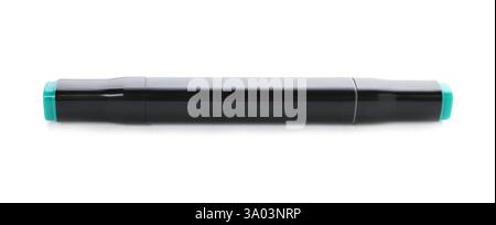 One double sided marker isolated on white Stock Photo