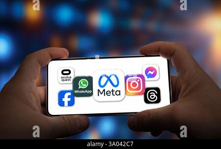 Meta Platforms technology company - formerly Facebook Stock Photo
