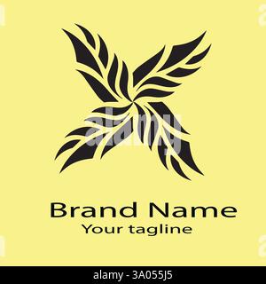 Professional Unique Latest logo design with different designs of the same shape For business company. Color editable. Stock Vector