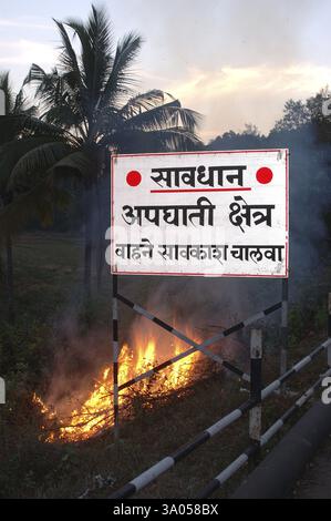 Accident Pron Zone, Mochemad, Sindhudurga, Maharashtra, India, Asia