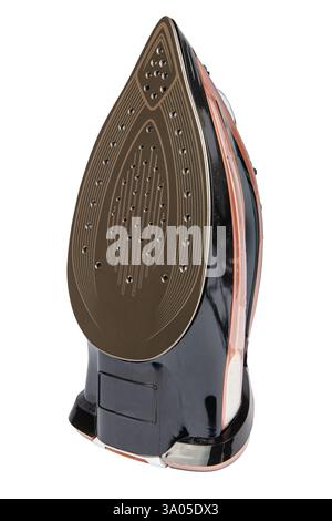 Modern steam iron isolated on white background. Stock Photo