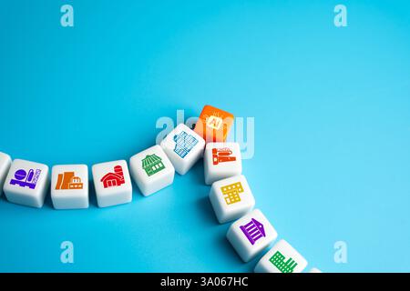 Implementation of artificial intelligence in business and economics. Improving efficiency, data analysis, and automation. Cost reduction and innovatio Stock Photo