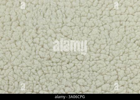 White wool seamless pattern texture background. microfibre lambskin fur Stock Photo