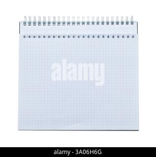 Blank checked copybooks isolated on white Stock Photo