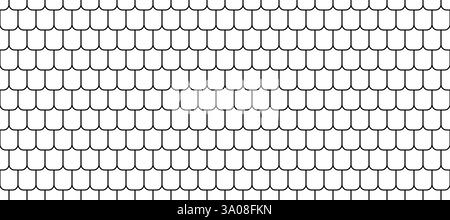 Shingles roof seamless pattern. House roof tile texture. Geometric ...