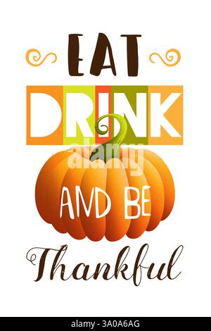 Thanksgiving greeting card, poster, banner, flyer and other. Vector illustrations EPS 10 Stock Vector