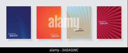 stock vector abstract geometric line pattern background for business brochure cover design blue orange light maroon Stock Vector