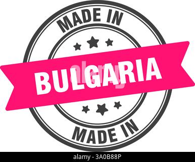 Made in Bulgaria stamp. Made in Bulgaria round sign Stock Vector