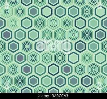 Geometric pattern. Geometric elements of varied style and color. Honeycomb cells. Tileable pattern. Seamless background. Charming vector illustration. Stock Vector