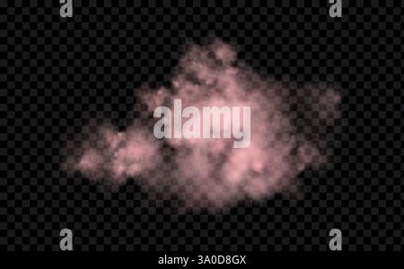 Magical motion, sparkling lines on a black background.Pink powder dust with glittering shimmering swirls, shiny glitter design. Stock Vector