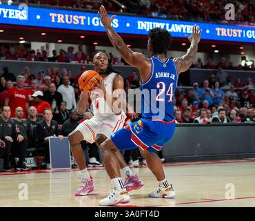 Kansas forward K.J. Adams Jr. after a dunk against Texas